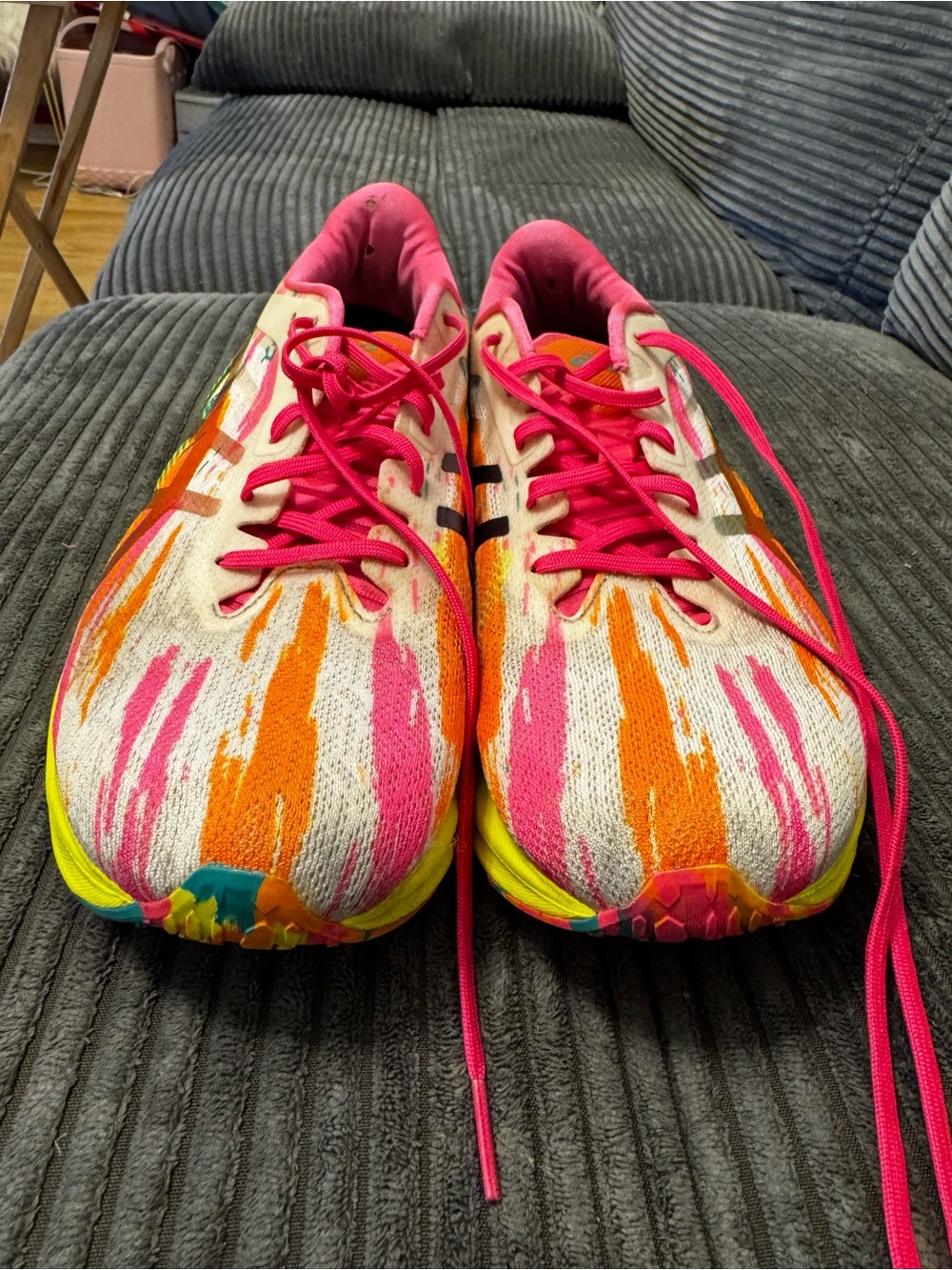 ASICS Novablast Color Injection Pack Running Shoe hot pink/ sour yuzu